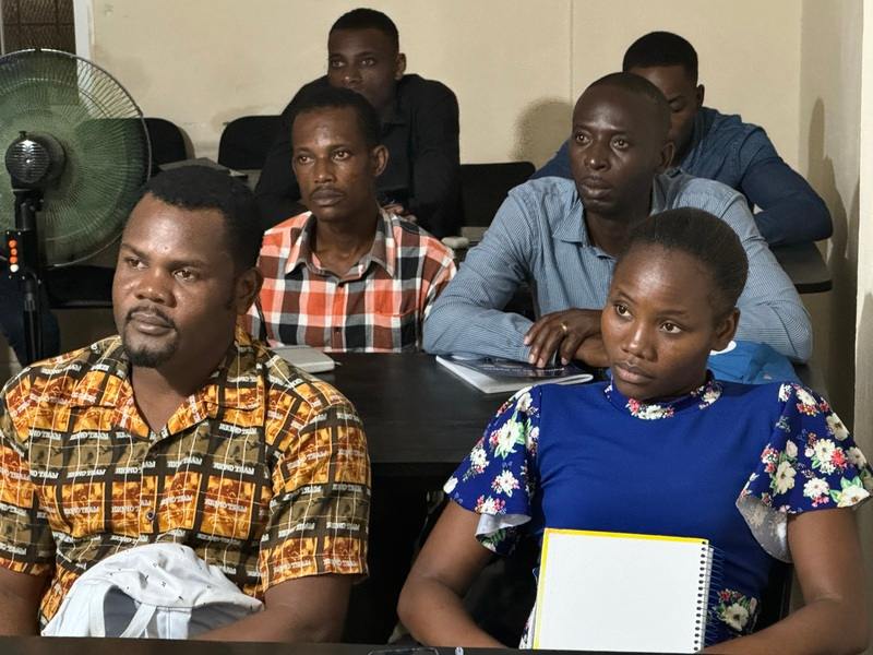 A group of adult students