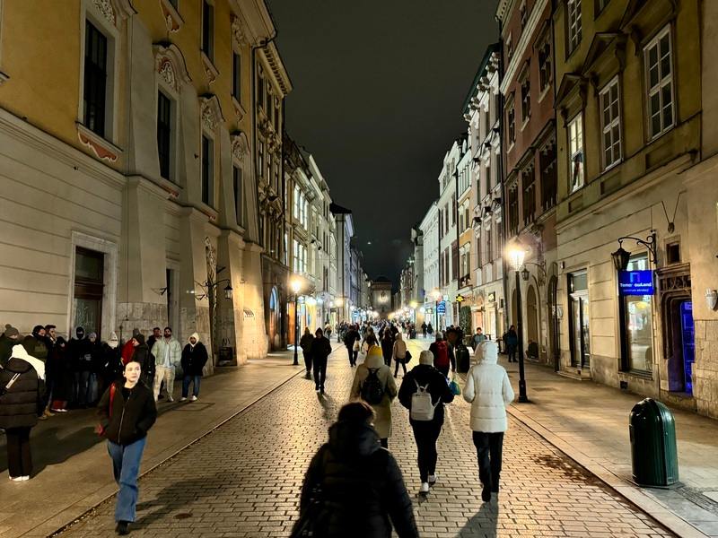 A street of a city in Poland