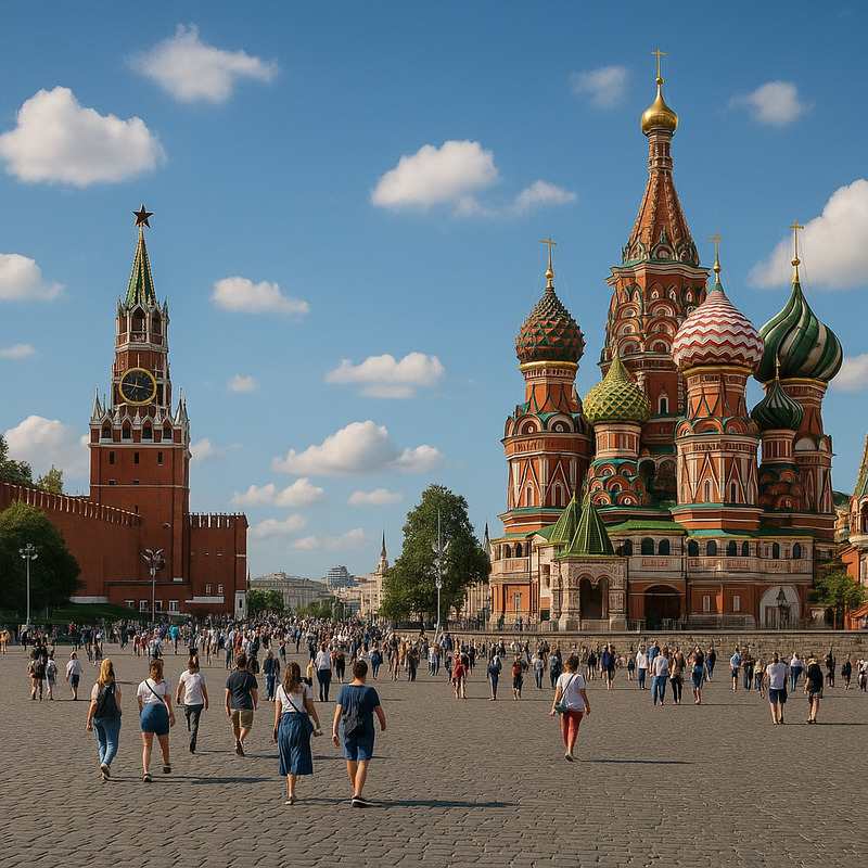 The Red Square in Russia